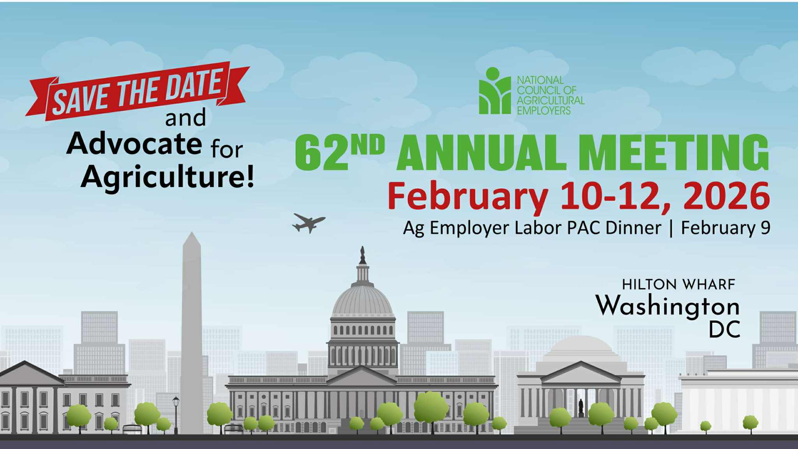 Garza Labor is set to participate in the National Council of Agricultural Employers (NCAE) 2026 Annual Meeting, happening February 10–12 at the Hilton Wharf in Washington, D.C. This important event brings together ag employers, policy experts, and industry leaders to discuss labor challenges, legislative updates, and workforce solutions shaping the future of U.S. agriculture. Garza Labor’s involvement reflects its ongoing commitment to supporting informed, compliant, and sustainable labor practices across the agricultural sector.